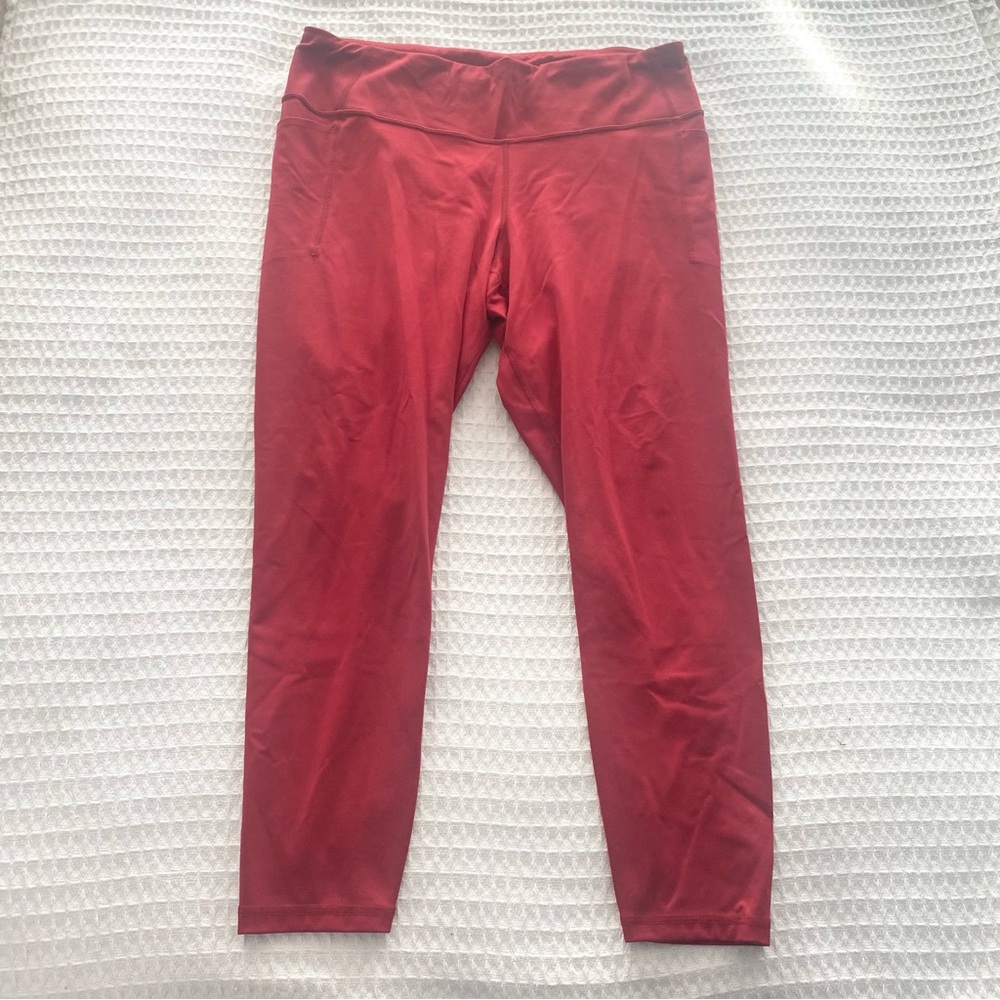 GapFit power full crop legging red size XL